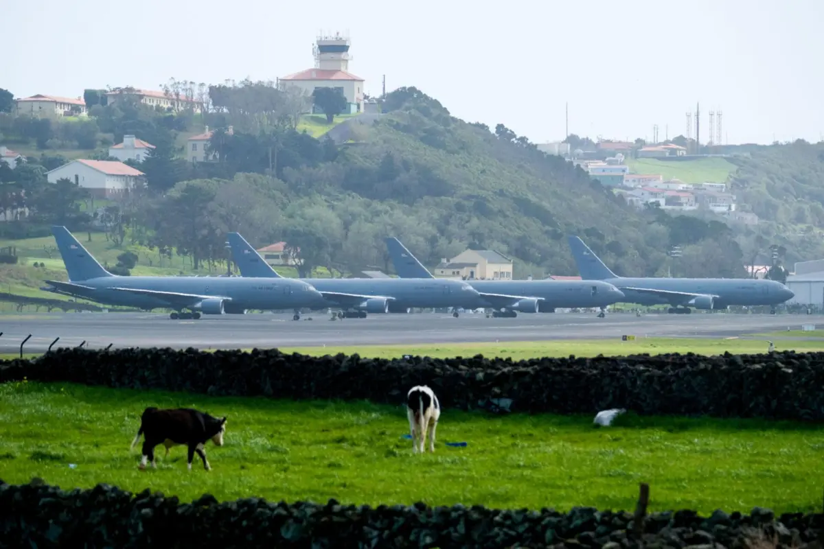 Imagem de contexto do artigo Base das Lajes com maior movimentação de aeronaves norte-americanas