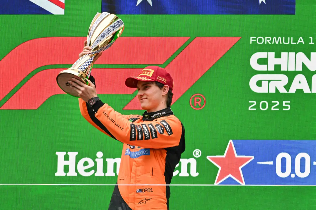 Imagem de contexto do artigo Oscar Piastri vence Grande Prémio da China de Fórmula 1