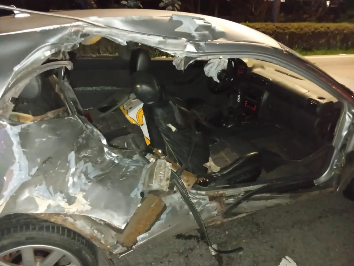 O acidente de viação ocorreu na EN205