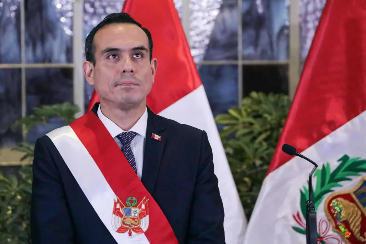 O presidente interino do Peru, José Jeri