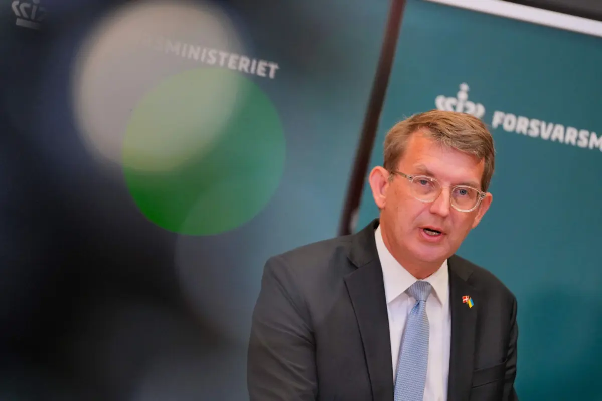 O ministro da Defesa dinamarquês, Troels Lund Poulsen