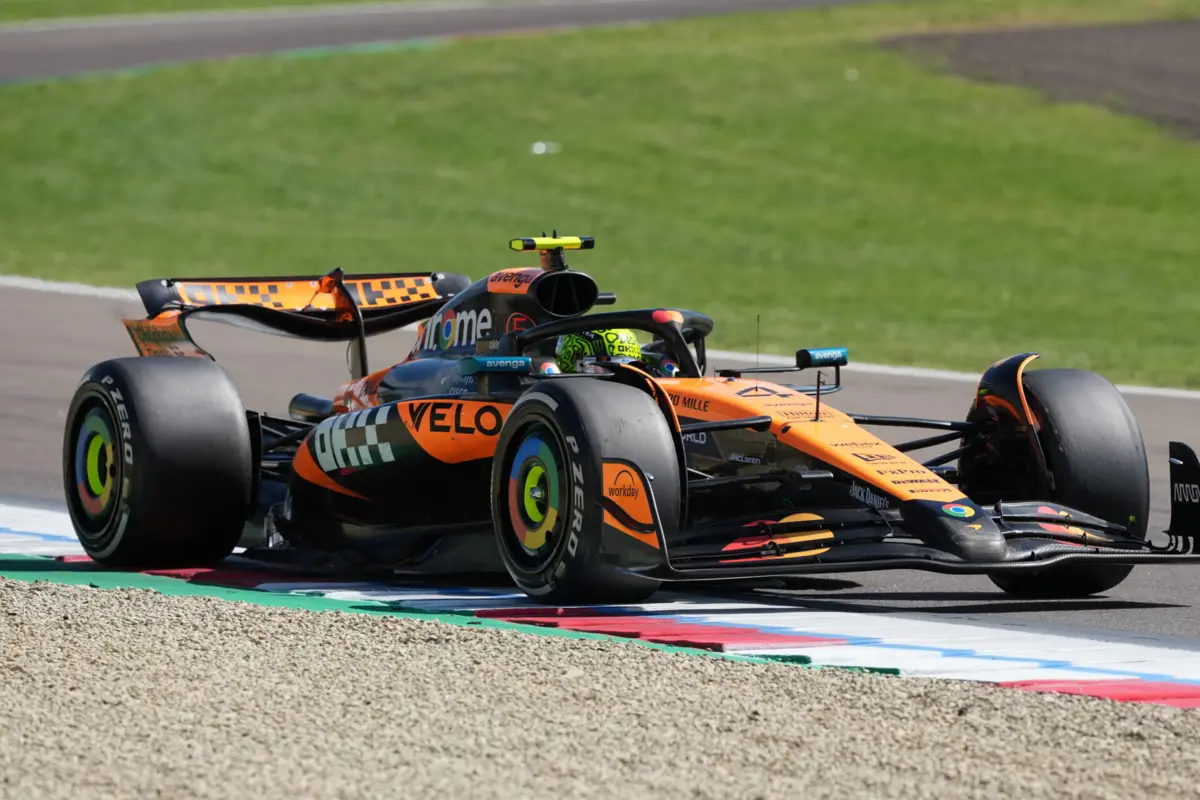 Lando Norris na prova anterior