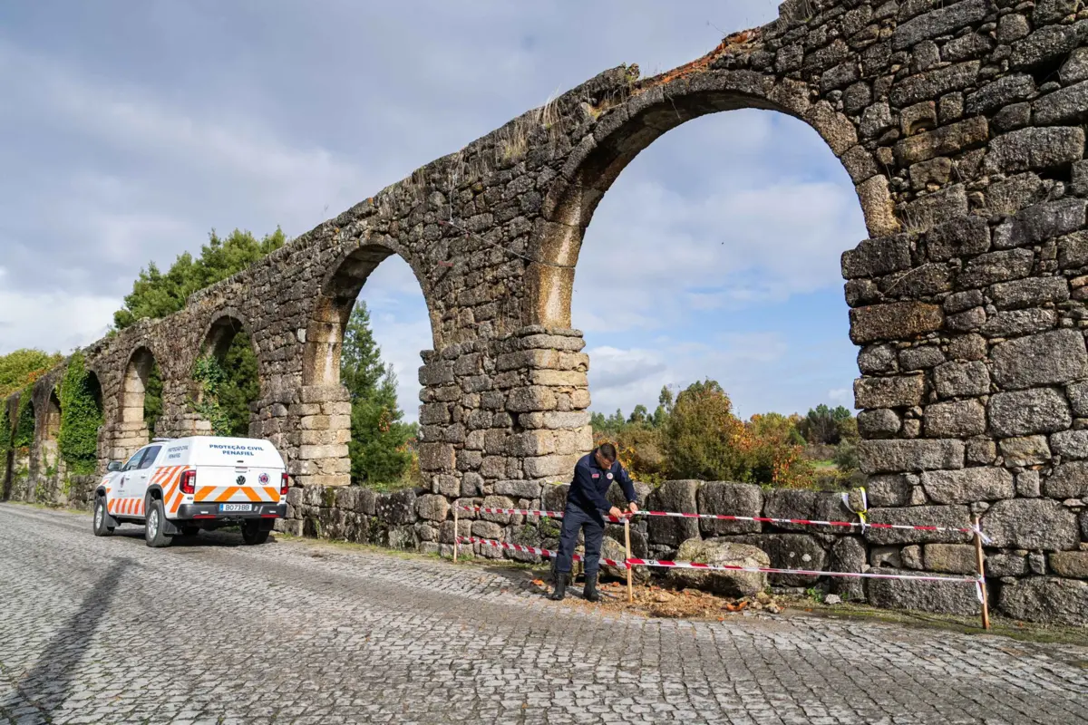 Câmara de Penafiel acionou os serviços de Proteção Civil quando ocorreu a derrocada no Aqueduto de Bustelo