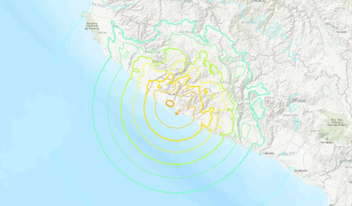 Imagem de contexto do artigo Peru emite alerta de tsunami após sismo de magnitude 7