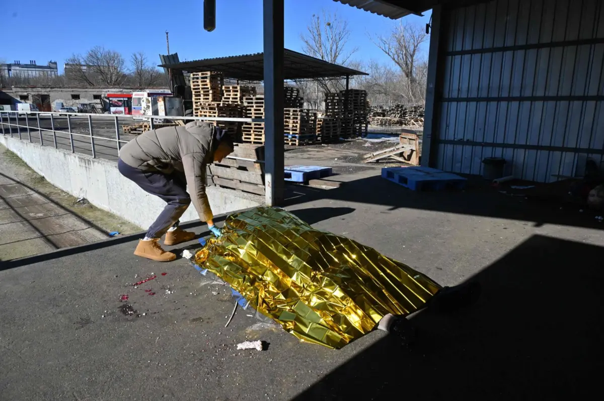 Ataque com drone russo em Kharkiv