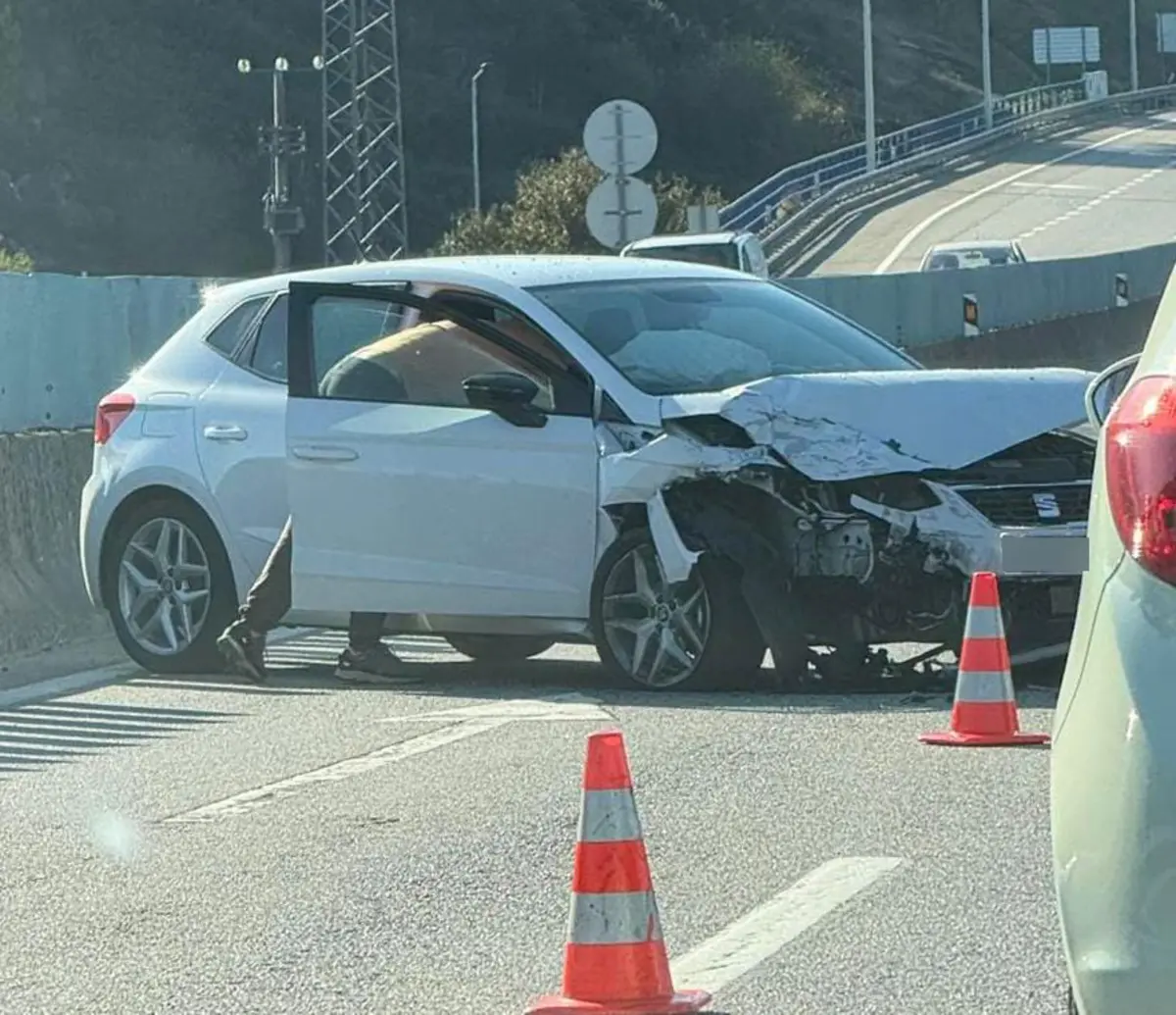 Acidente condicionou a circulação rodoviária