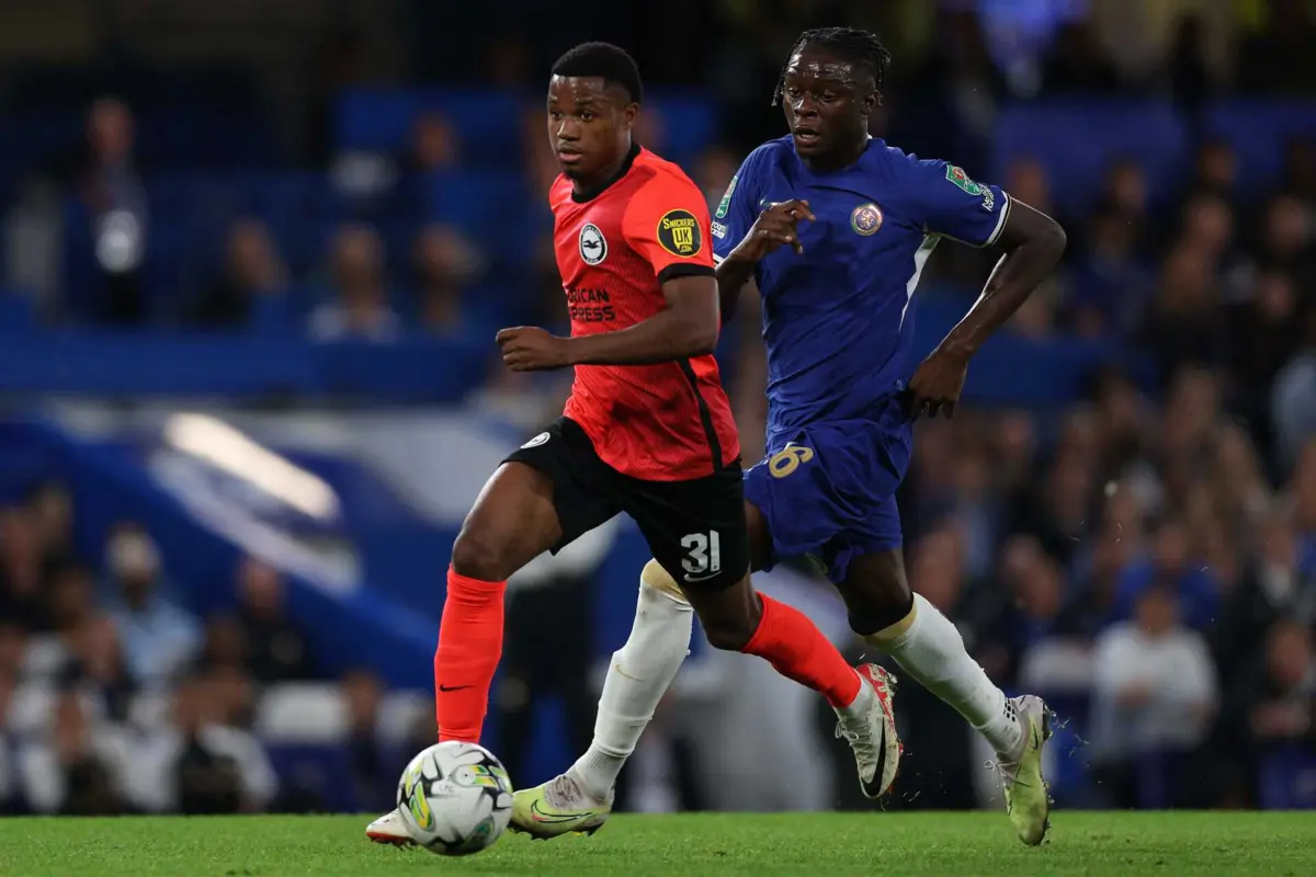 Ansu Fati ao serviço do Brighton, no qual esteve emprestado pelo Barcelona na temporada passada