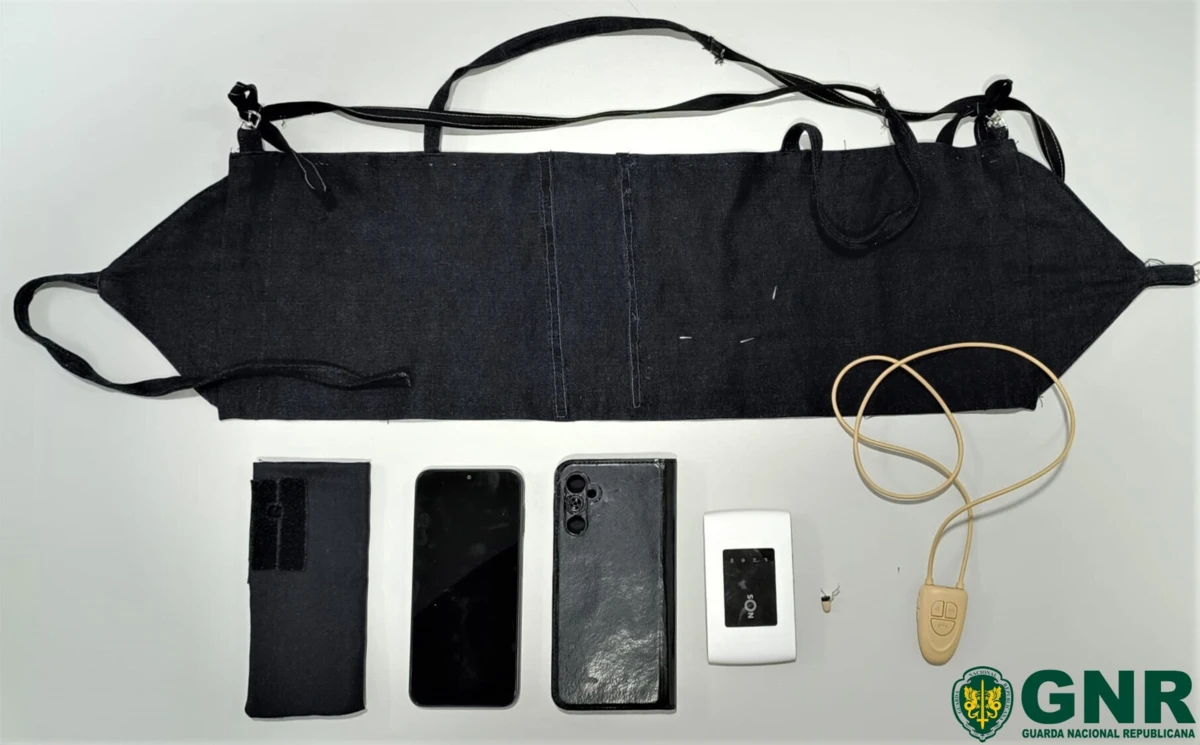 Material apreendido ao suspeito