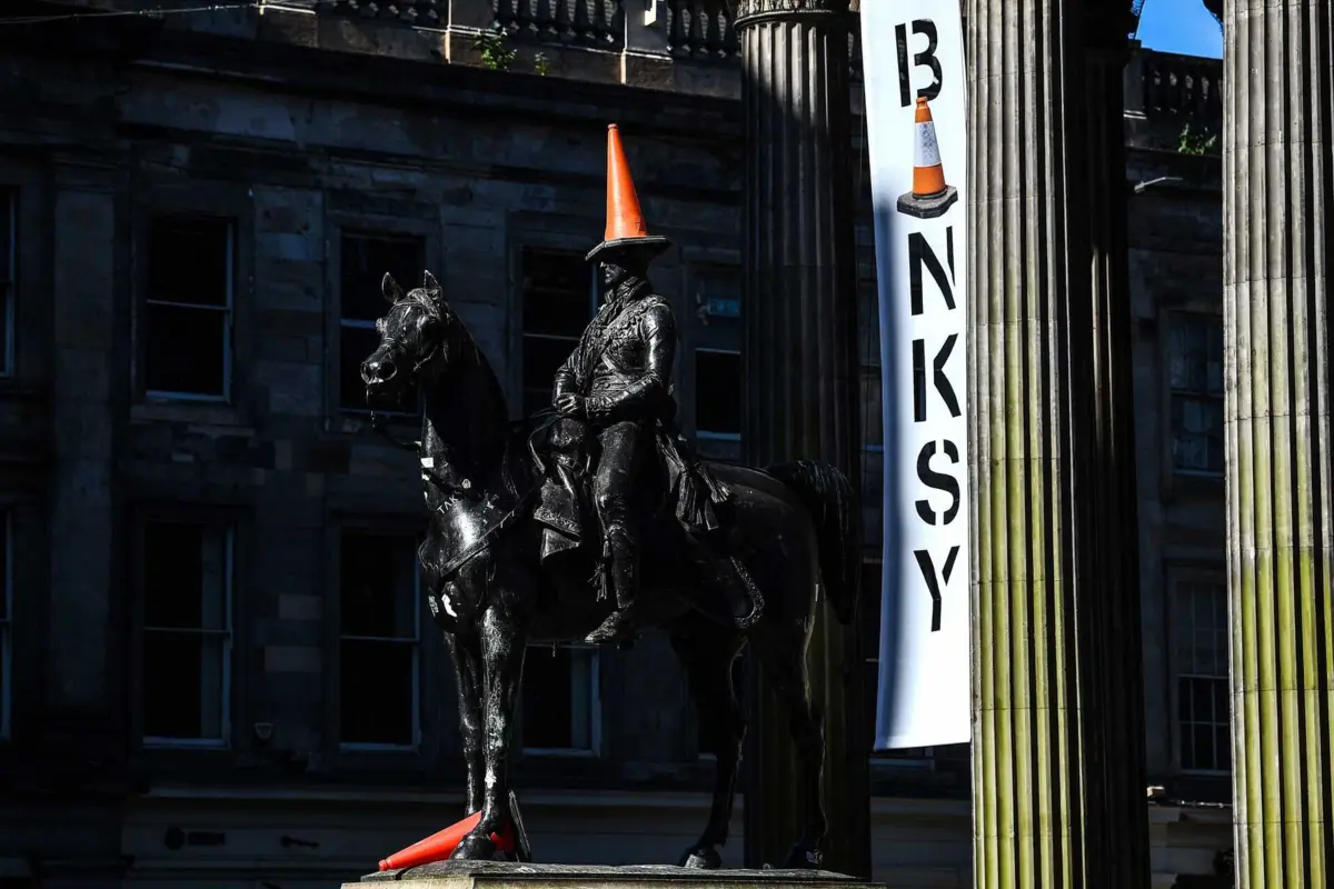 Banksy nasceu em Bristol, Inglaterra