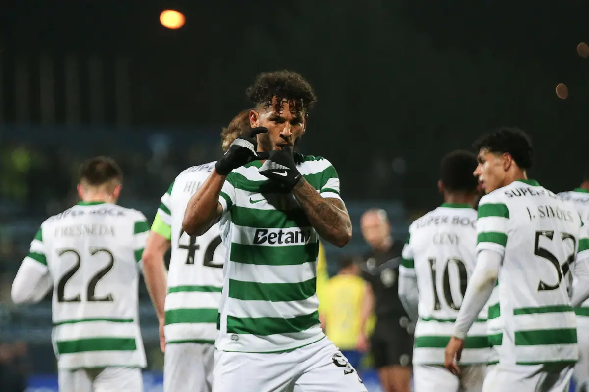 Suárez a festejar um dos golos