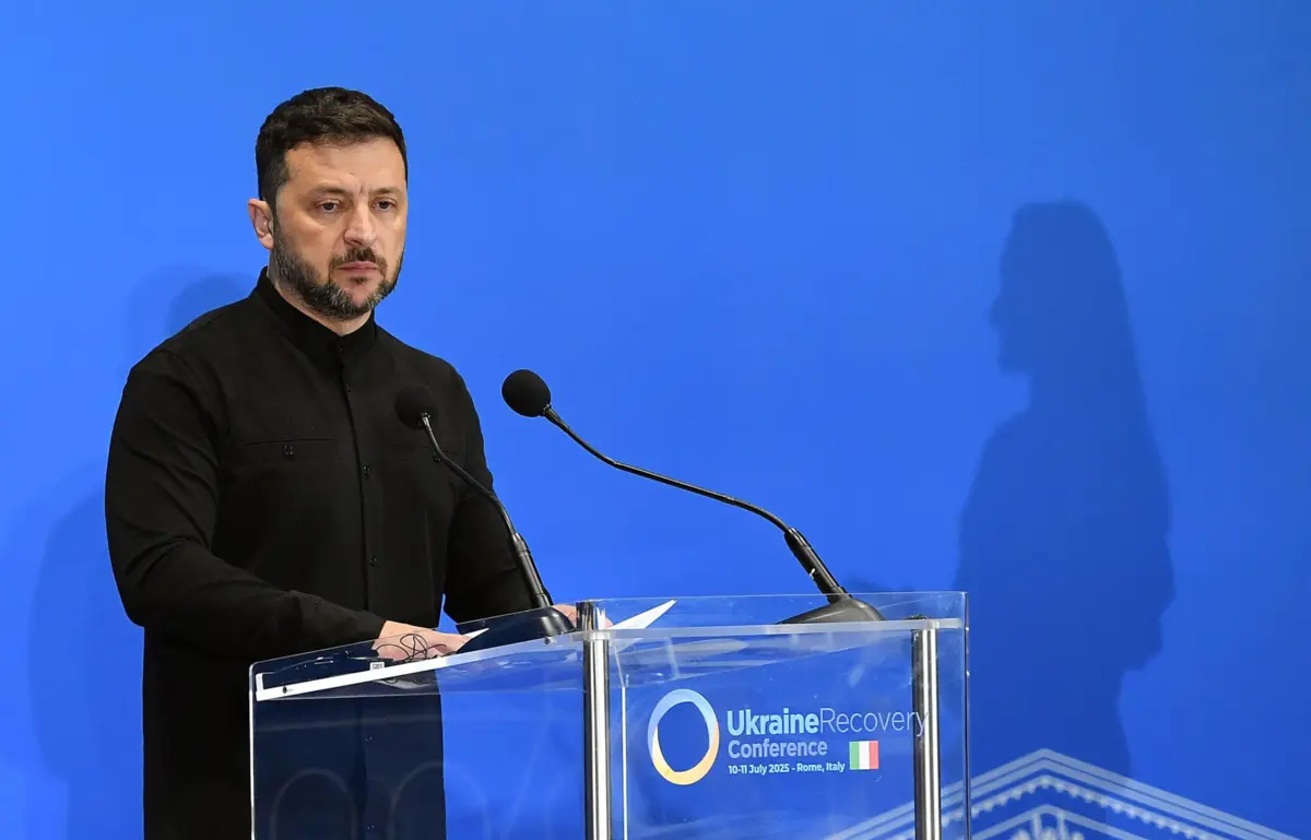 O presidente ucraniano, Volodymyr Zelensky