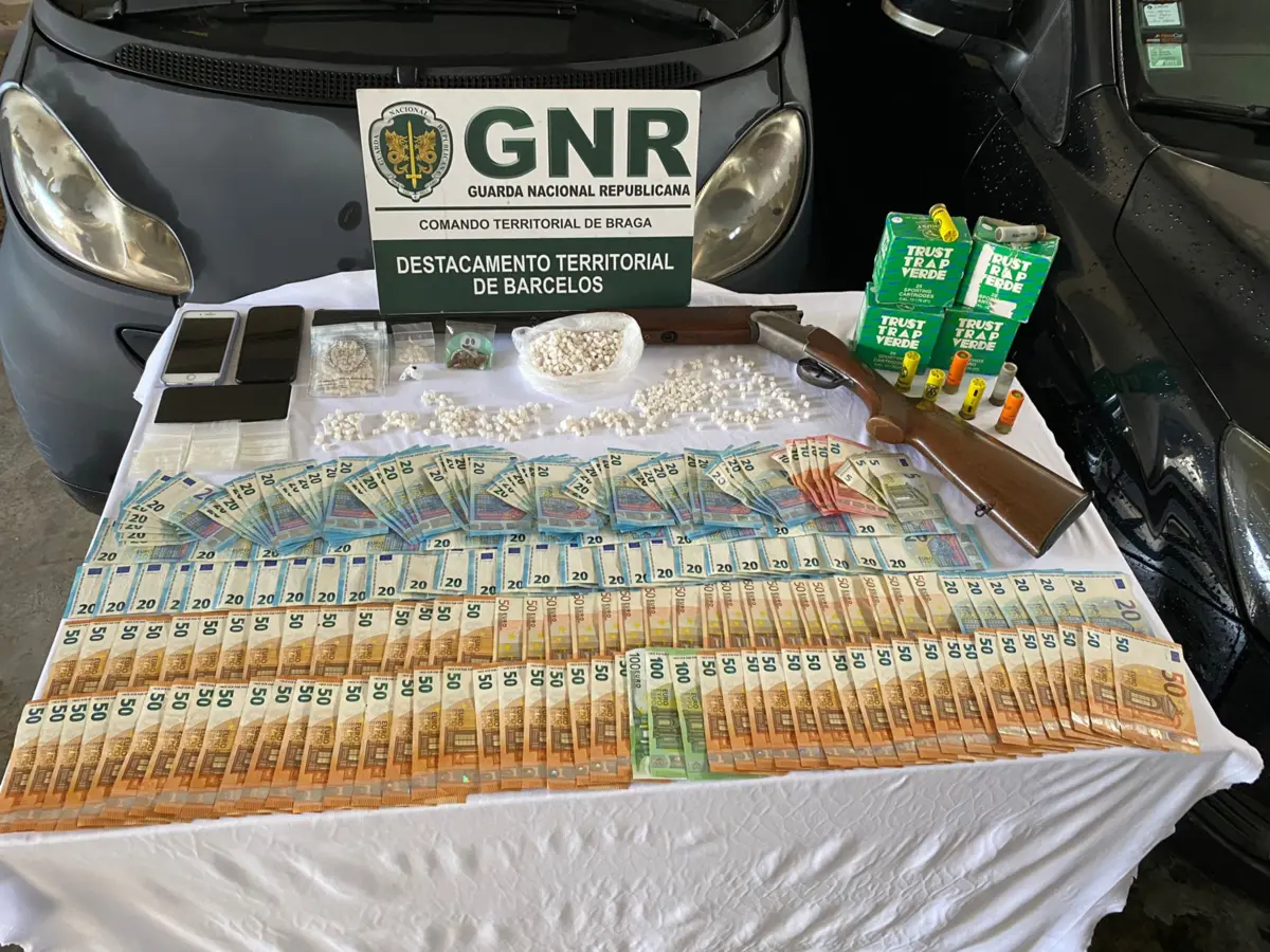 Imagem de contexto do artigo Três detidos por tráfico de cocaína em Barcelos