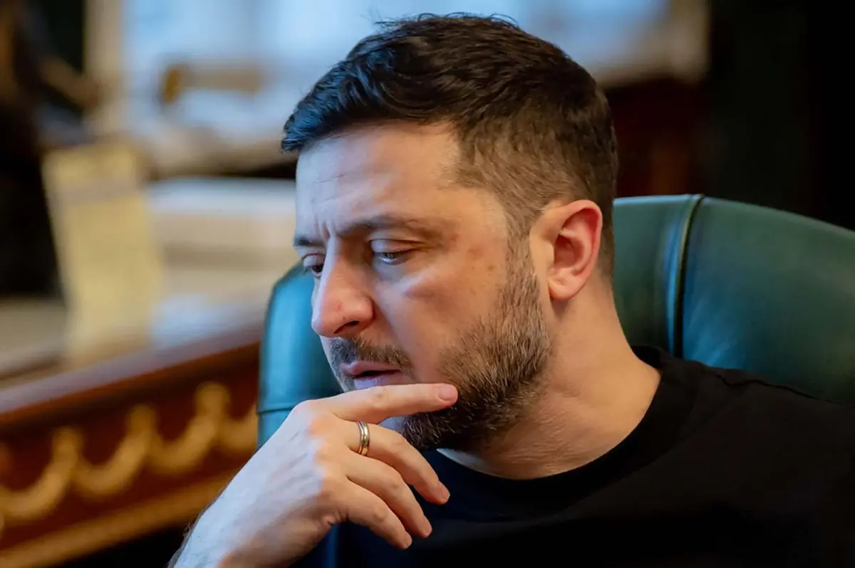 O presidente ucraniano Volodymyr Zelensky