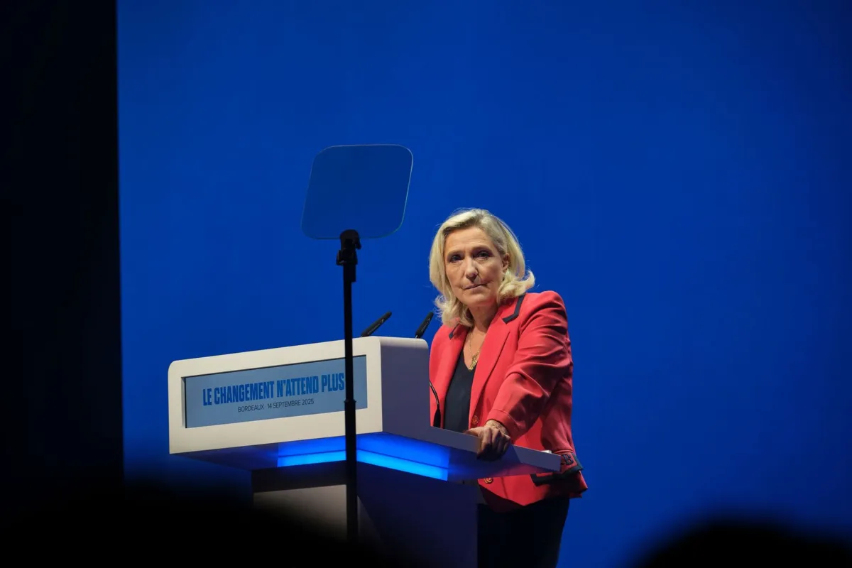 A líder da extrema-direita francesa, Marine Le Pen