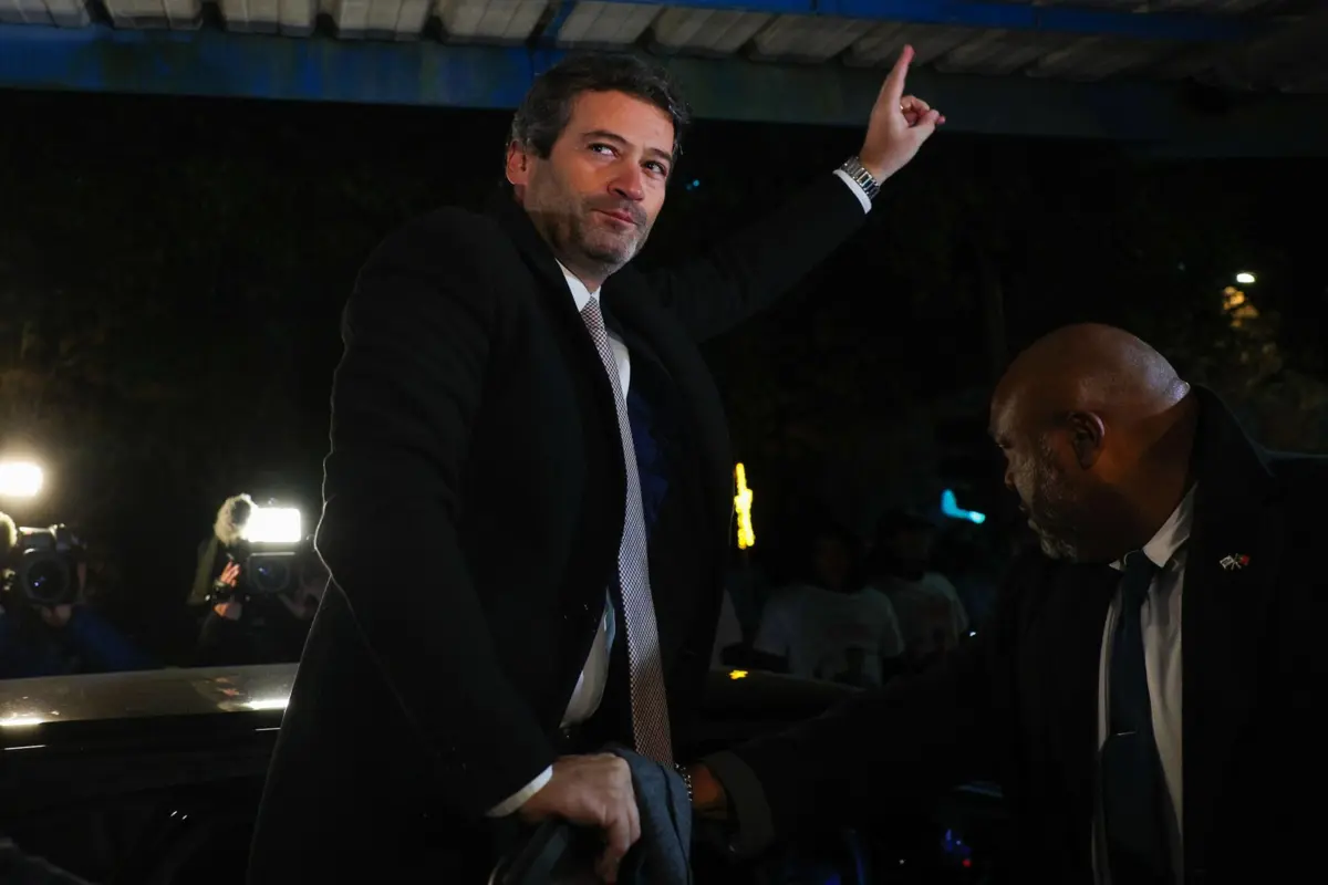 O candidato presidencial André Ventura