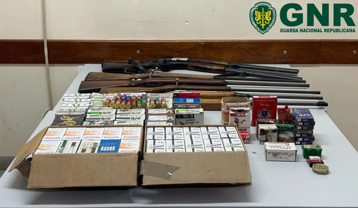 Material apreendido pela GNR