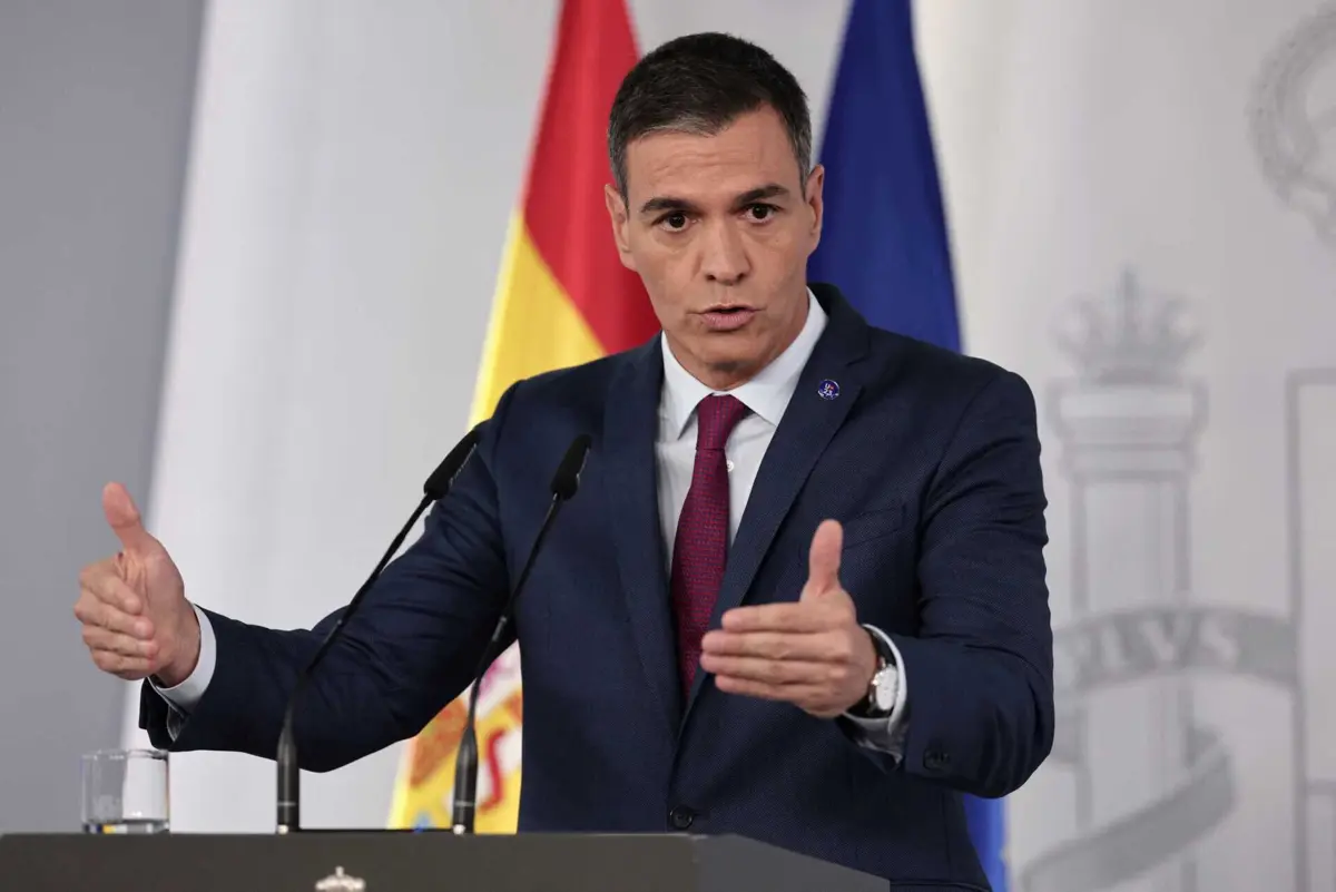 O primeiro-ministro de Espanha, Pedro Sánchez