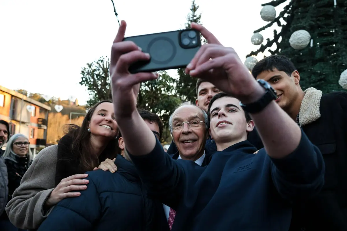 O candidato presidencial Luís Marques Mendes