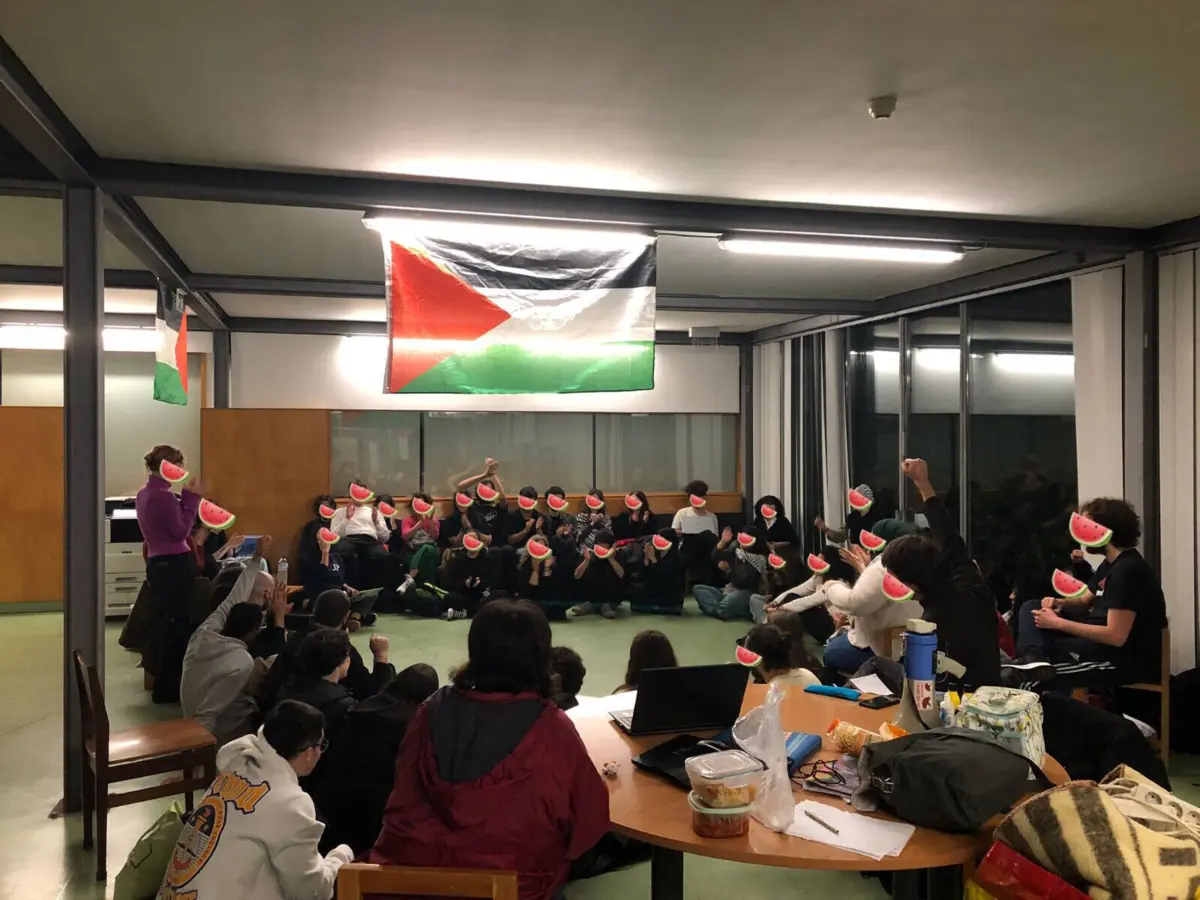 Imagens da ocupação foram partilhadas nas redes sociais