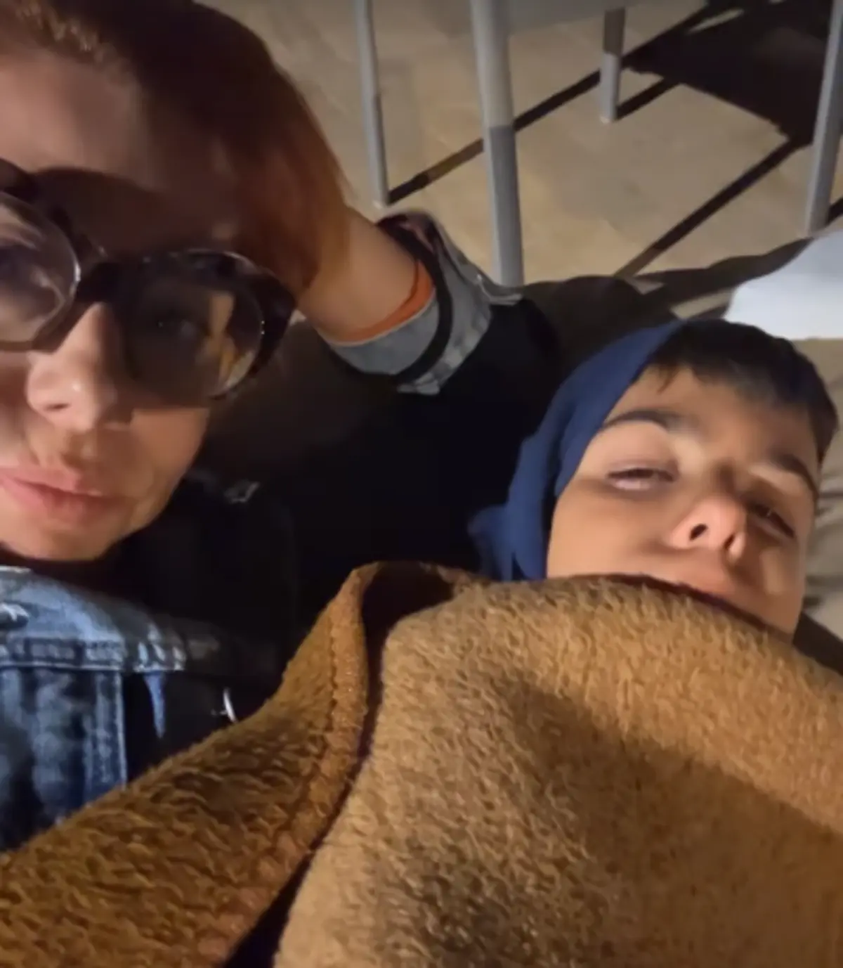 Mónica Sintra e o filho em Marrocos