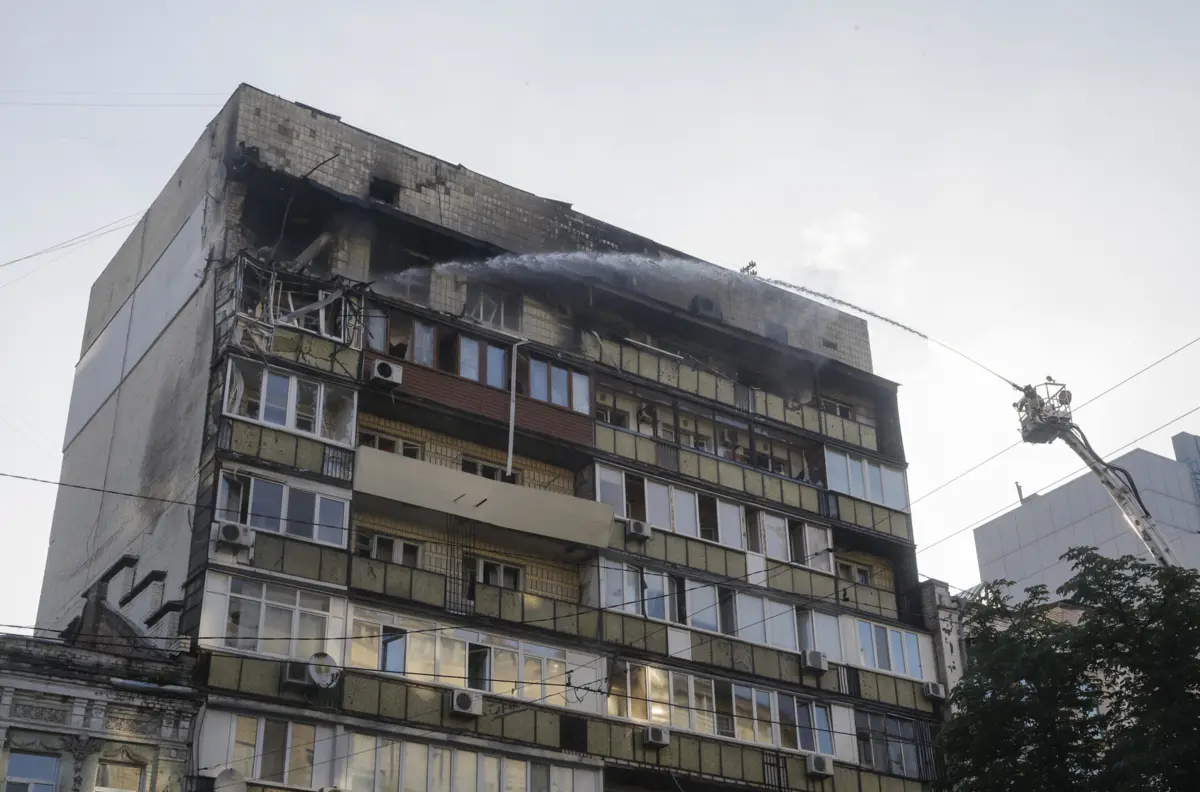 Ofensiva visou prédios residenciais