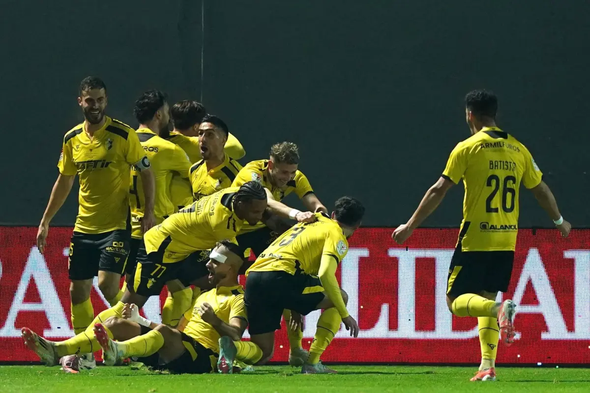 Fafenses festejam o primeiro golo do encontro