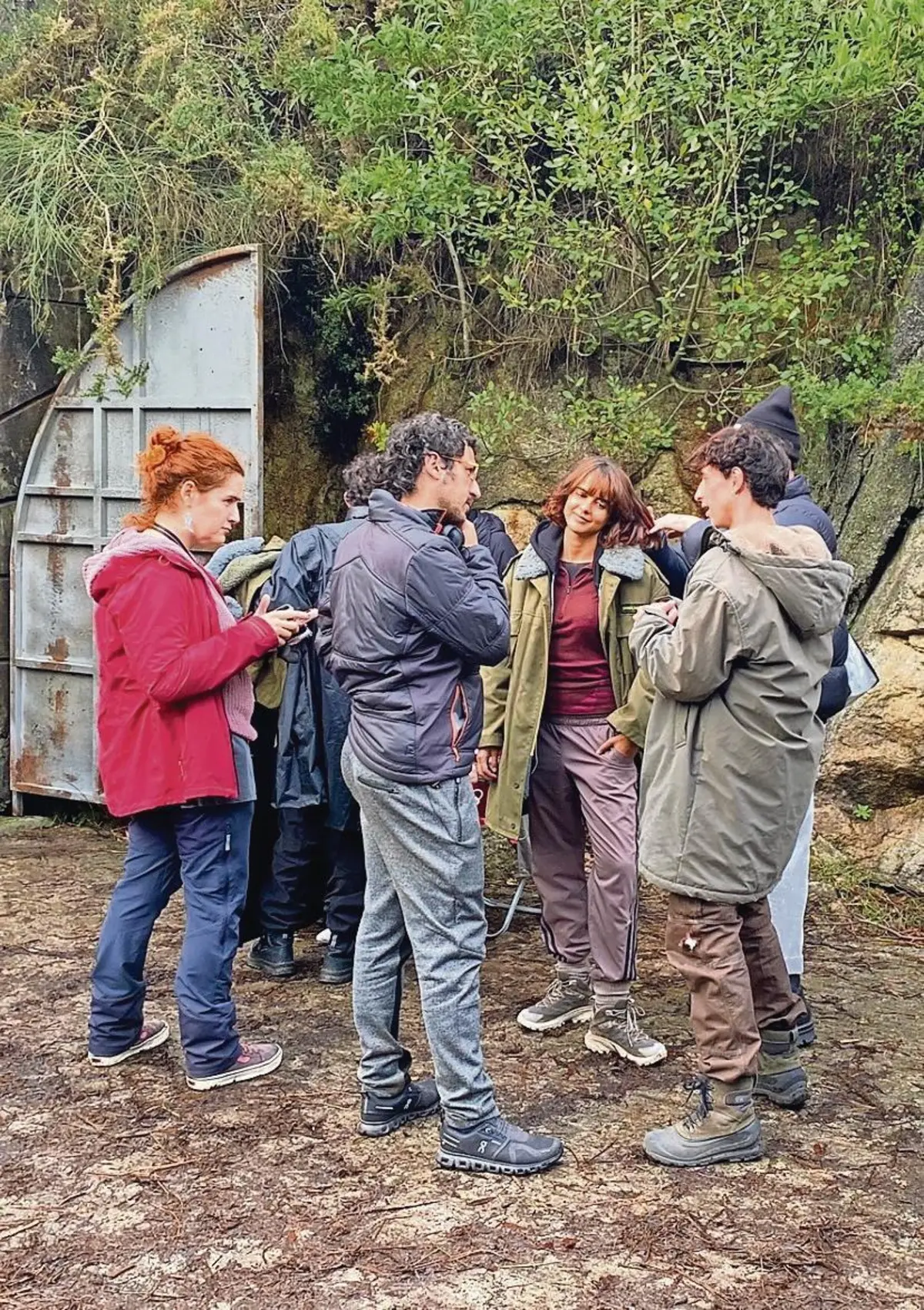 Sara Matos em rodagem na Galiza