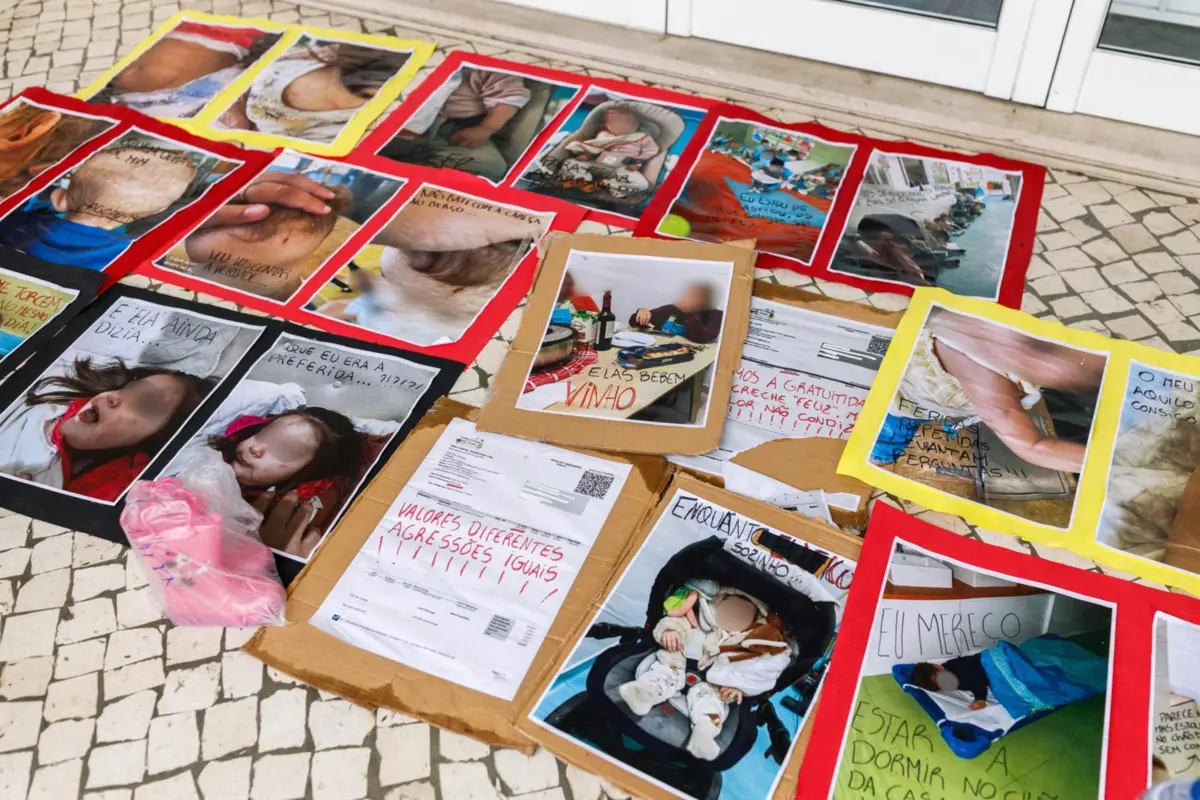 Imagens chocantes foram mostradas pelos pais à porta da creche de Carnide