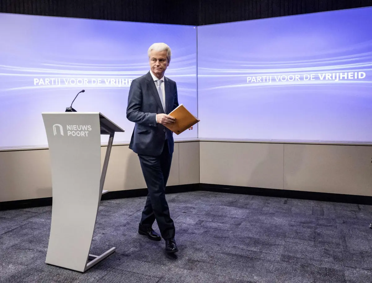 O líder da extrema-direita dos Países Baixos, Geert Wilders