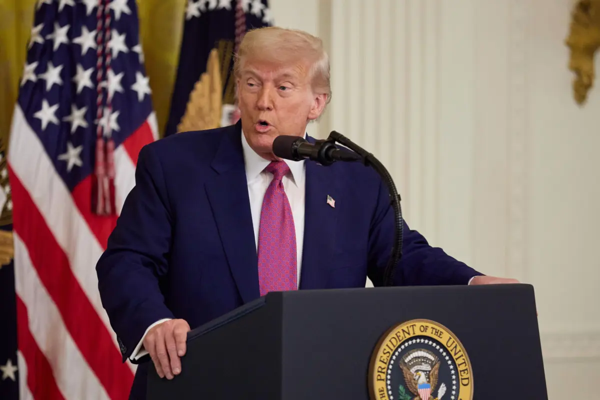 O presidente norte-americano, Donald Trump