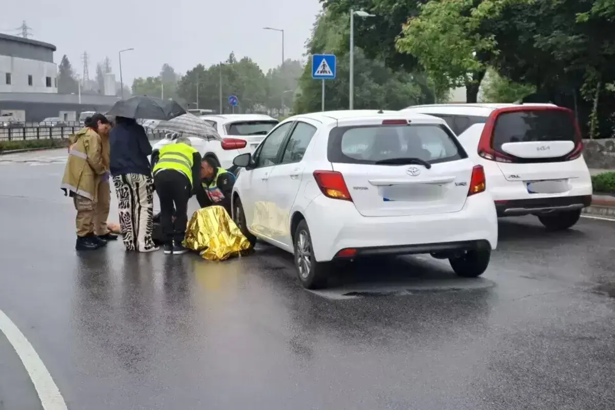 PSP e Cruz Vermelha assistiram o sinistrado