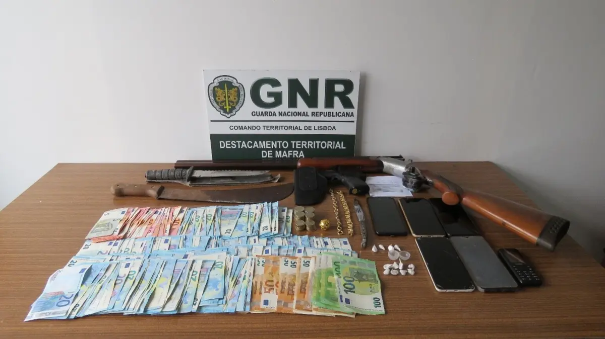 GNR apreendeu droga, armas de fogo