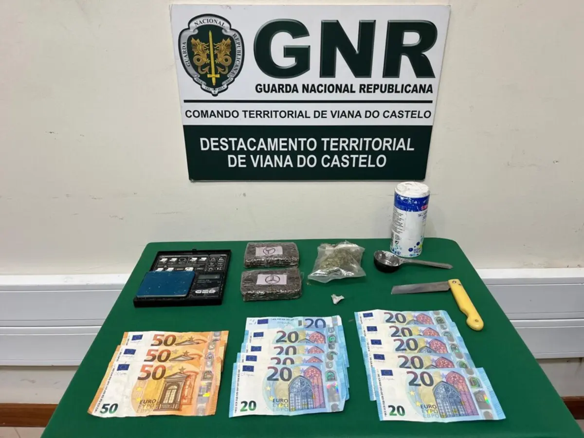 Imagem de contexto do artigo Detido com 400 doses de haxixe em Vila Nova de Cerveira