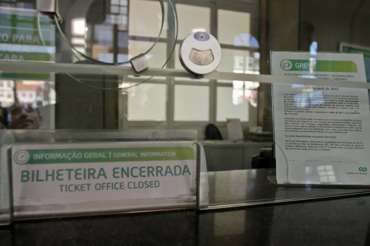 Imagem de contexto do artigo Greve nas bilheteiras da CP na sexta-feira