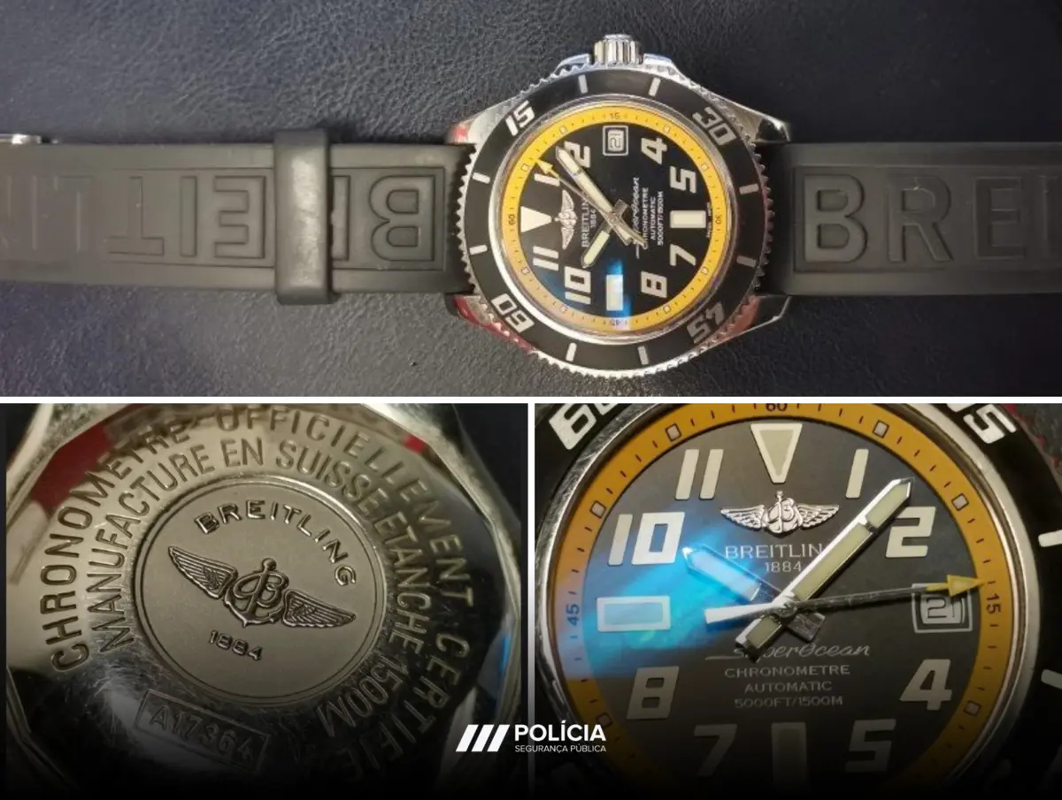 Relógio foi apreendido e será devolvido ao proprietário
