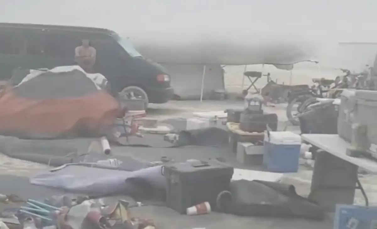 Imagem de contexto do artigo Tempestade de areia "varre" festival Burning Man e faz quatro feridos. Veja os vídeos