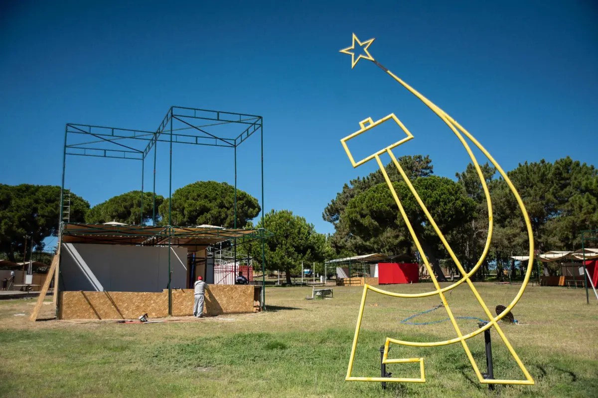 Já está tudo a postos para o início da Festa do Avante!