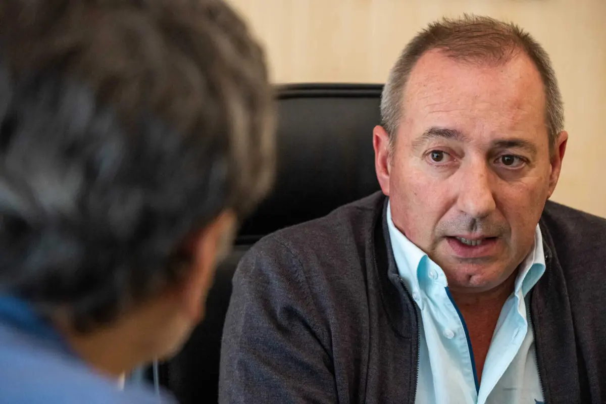 Fernando Queioga durante a entrevista ao JN