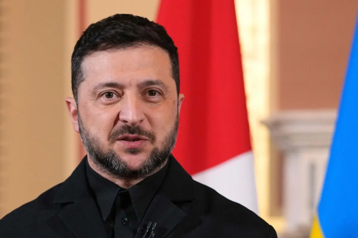 O presidente ucraniano Volodymyr Zelensky