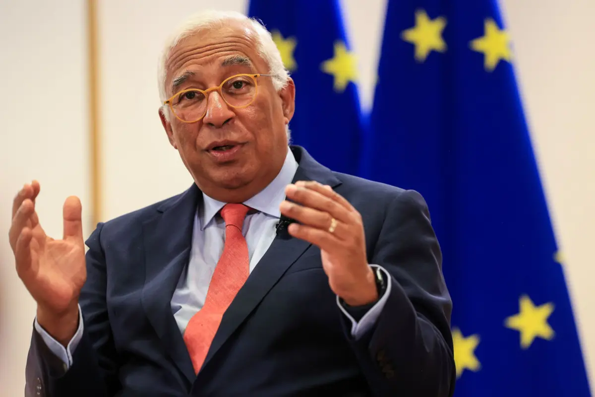 O presidente do Conselho Europeu, António Costa