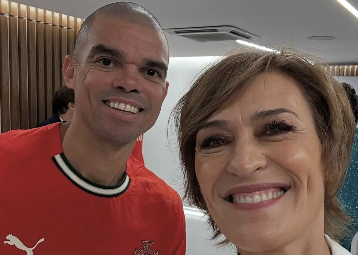 Fátima Lopes com o jogador Pepe