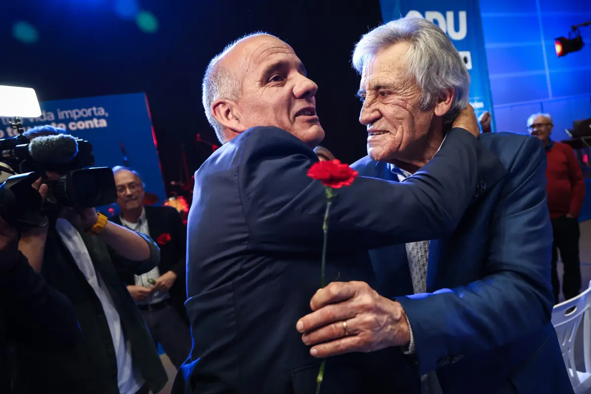 A CDU teve um comício no Pavilhão Carlos Lopes, em Lisboa