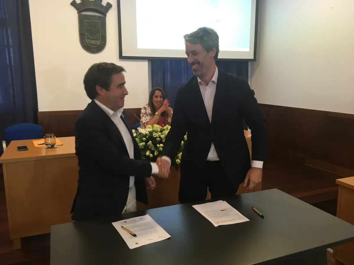 Paulo Pereira, autarca de Baião firmou acordo com António Leitão, presidente do IHRU