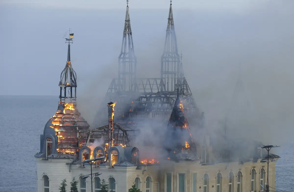 Edifício na cidade portuária de Odessa acolhe uma instituição educativa
