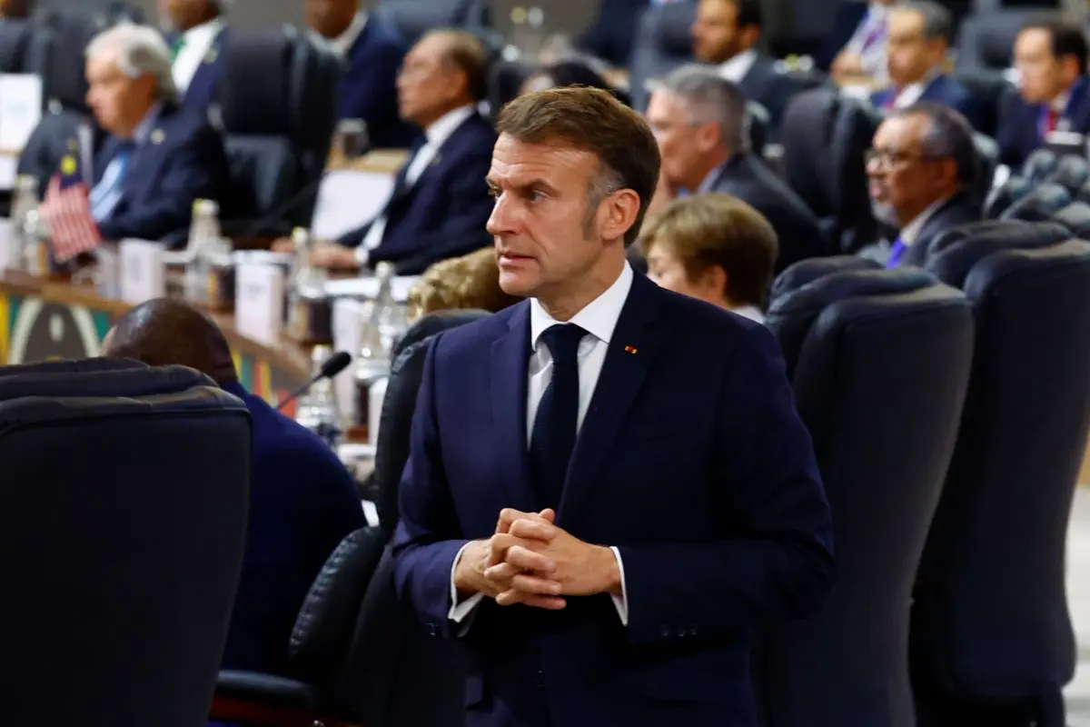 O presidente francês Emmanuel Macron