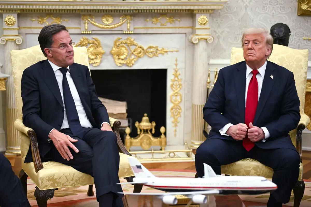 Rutte e Trump na Sala Oval fizeram declarações após reunião