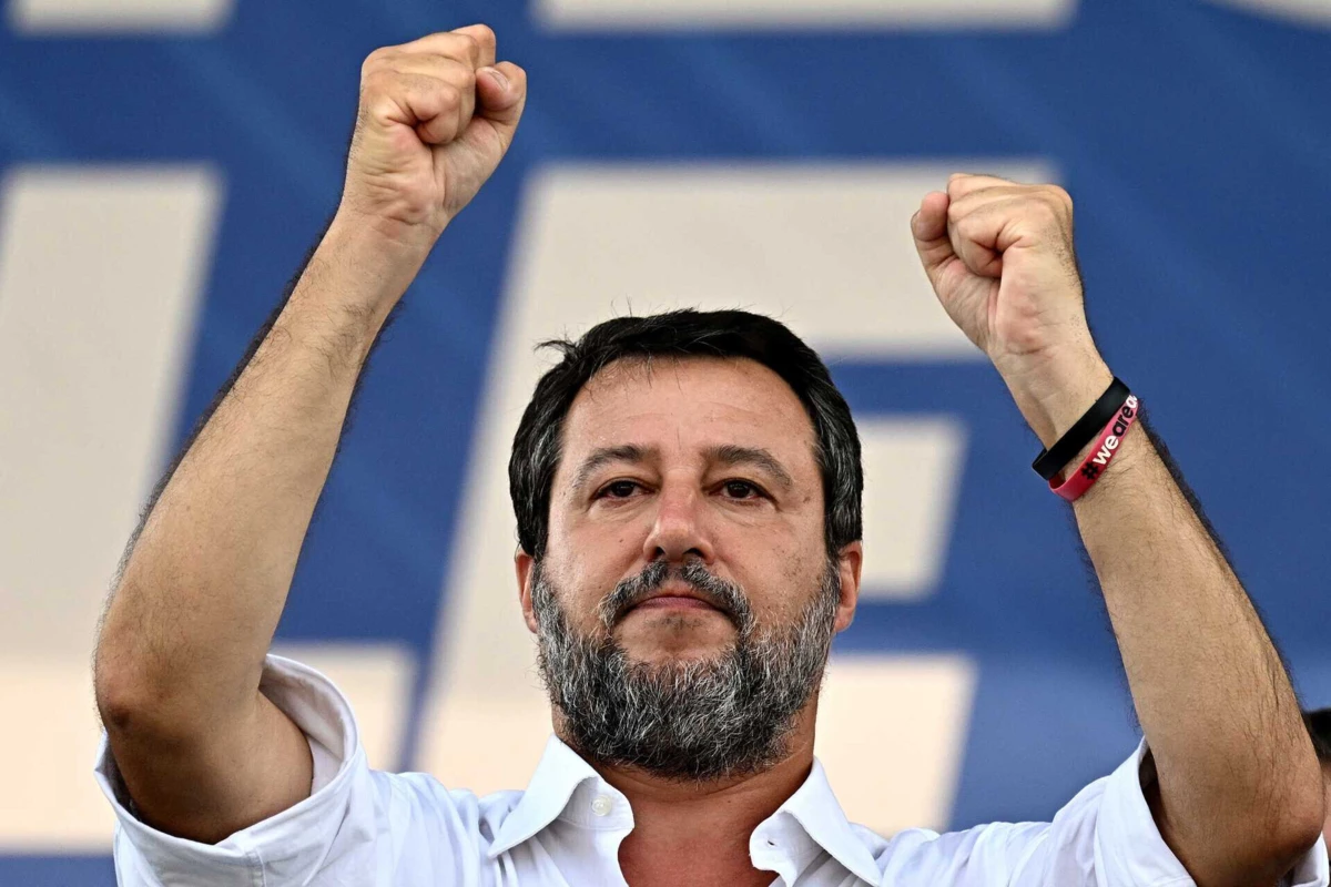 Vice-primeiro-ministro e ministro dos Transportes e Infraestruturas, Matteo Salvini