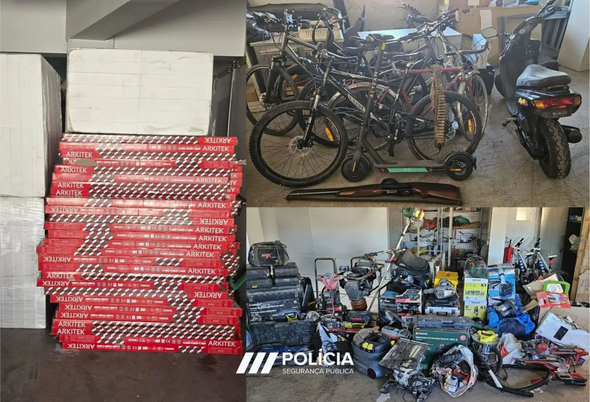 Polícia apreendeu material furtado