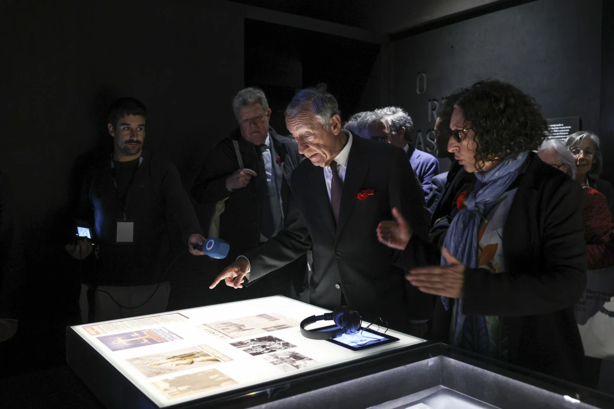 Marcelo Rebelo de Sousa na inauguração do Museu da Resistência no Forte de Peniche