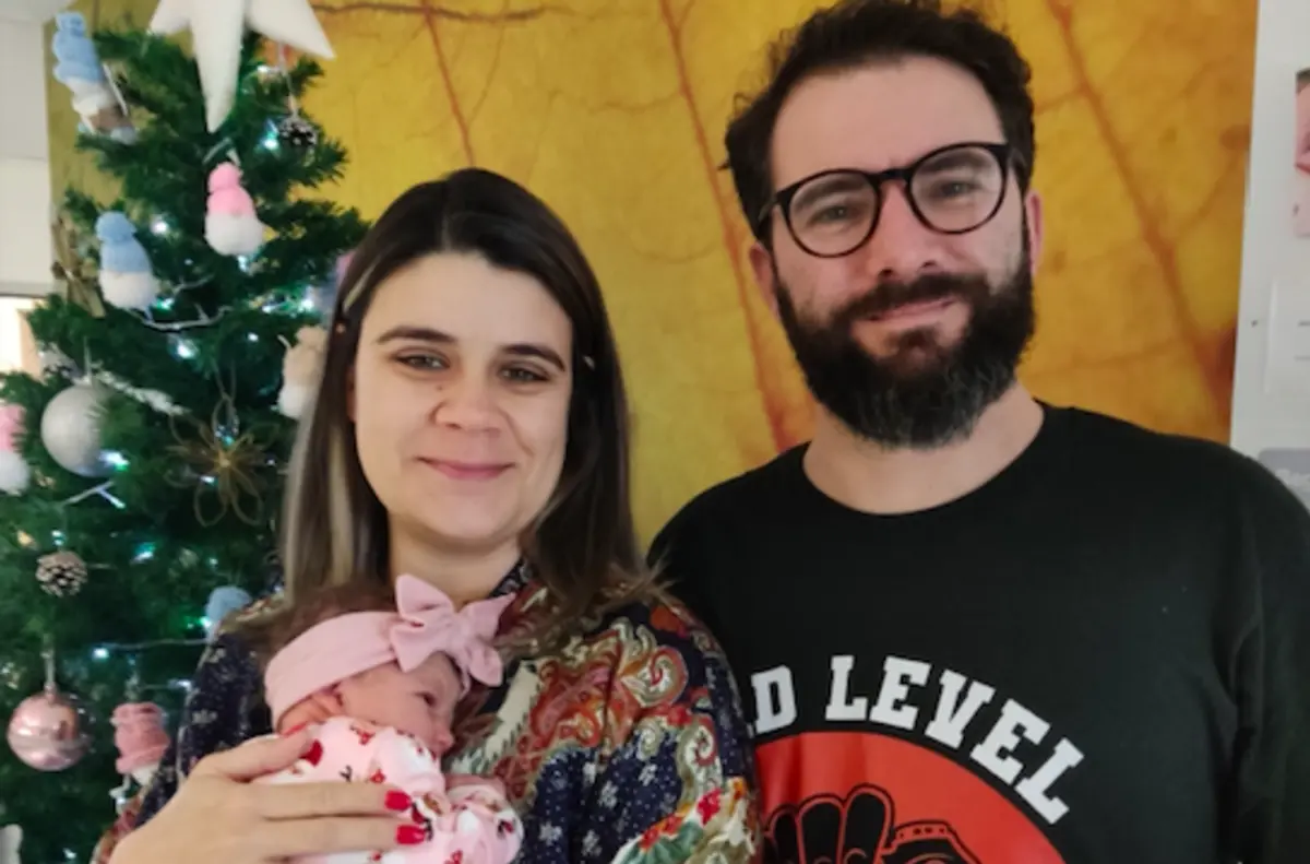 Aurora Luz nasceu às 6.42 horas